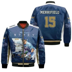 15 Whit Merrifield Kansas City Royals 2021 Bomber Jacket BBJ0474