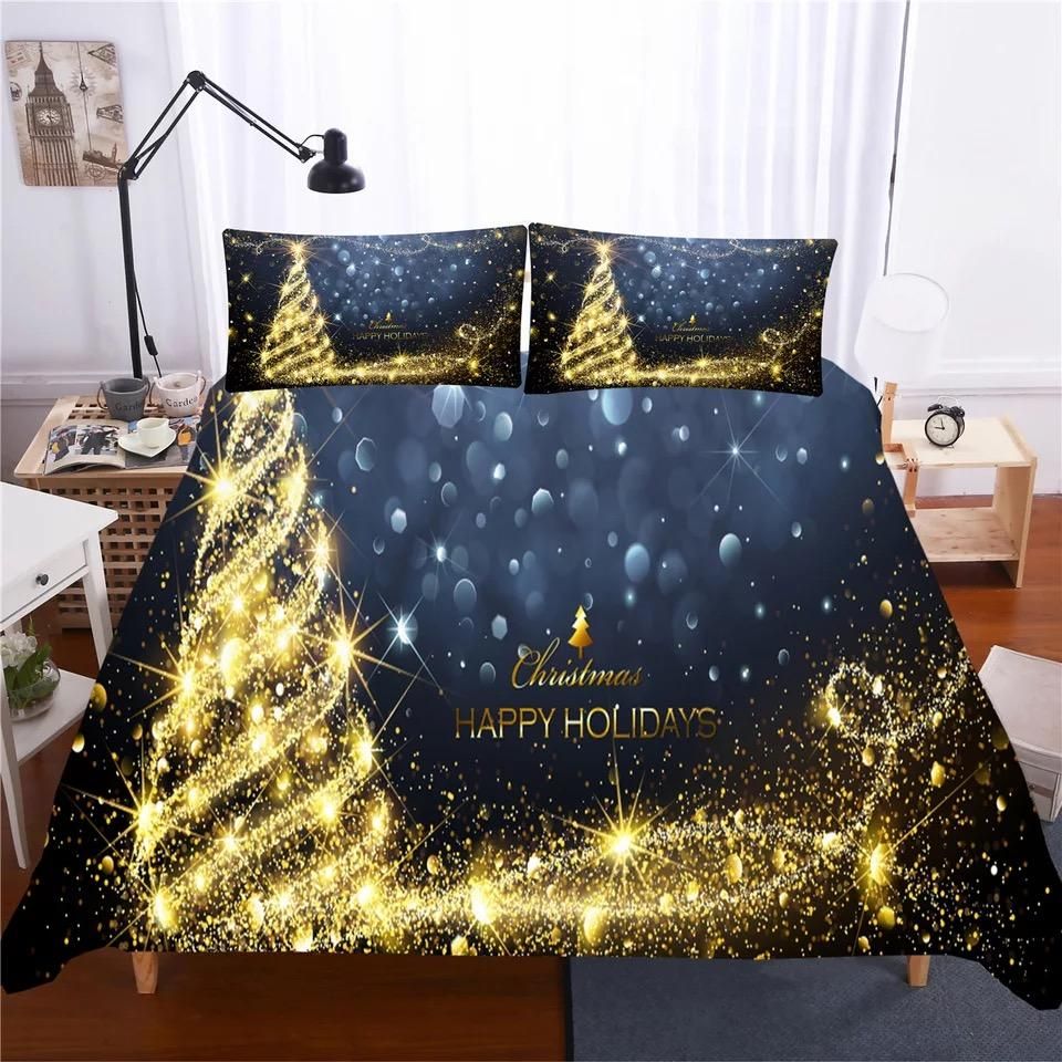 2019-Christmas-Santa-Claus-4-Duvet-Cover-Pillowcase-Bedding-Set-Home-Decor 2019 Christmas Santa Claus #4 Duvet Cover Pillowcase Bedding Set Home Decor