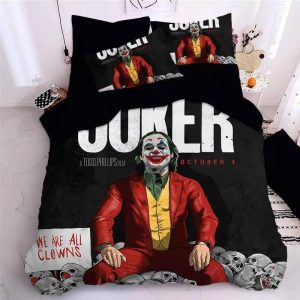 2019 Joker Arthur Fleck Clown #13 Duvet Cover Pillowcase Bedding Set BS2230