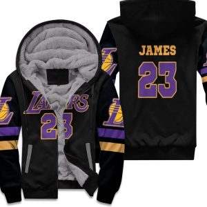 23 Lebron James Lakers Inspired Style Unisex Fleece Hoodie