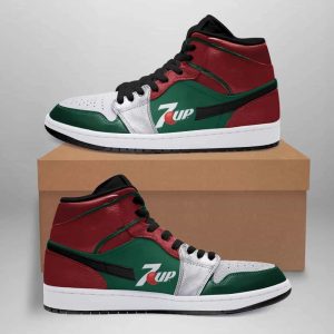 7up Air Jordan 1 Sport Custom Sneakers JDH1583