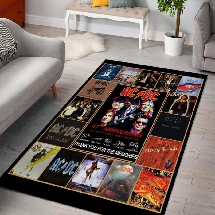 Ac Dc Collage 1 Area Rug Bedroom Rug R1790 – We sell presents, you sell ...