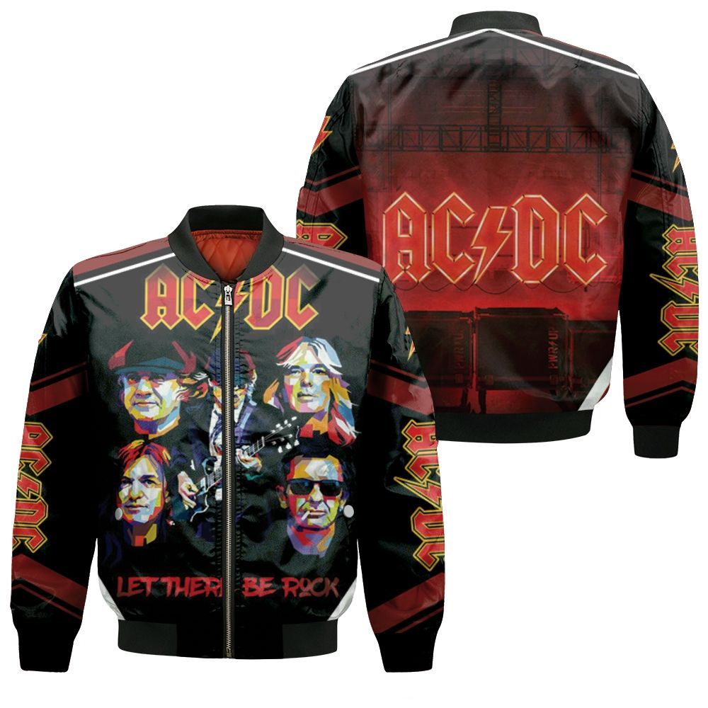 Acdc Angus Young Let There Be Rock Popart Bomber Jacket BBJ1289 – We ...