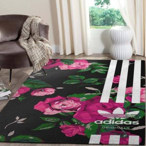 Adidas Logo Area Rugs Luxury Living Room Carpet Brands Fashion Floor Decor R0379