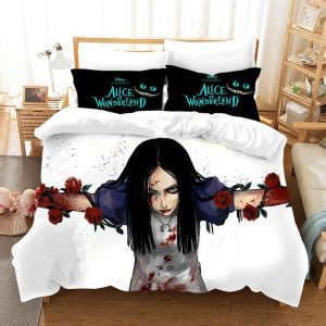 Alice in Wonderland #10 Duvet Cover Pillowcase Bedding Set Home Bedroom Decor BS1344