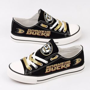 Anaheim Ducks NHL Hockey 1 Gift For Fans Low Top Custom Canvas Shoes LT0699