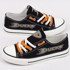 Anaheim Ducks NHL Hockey 2 Gift For Fans Low Top Custom Canvas Shoes LT0101