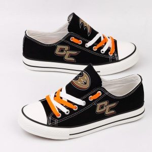 Anaheim Ducks NHL Hockey 4 Gift For Fans Low Top Custom Canvas Shoes LT0140