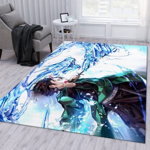 Anime Demon Slayer Area Rug Bedroom Rug