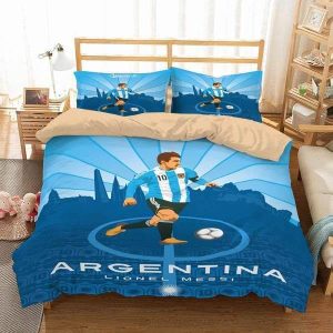 Argentina Lionel Messi Football #31 Duvet Cover Pillowcase Bedding Set Home Decor BS3287