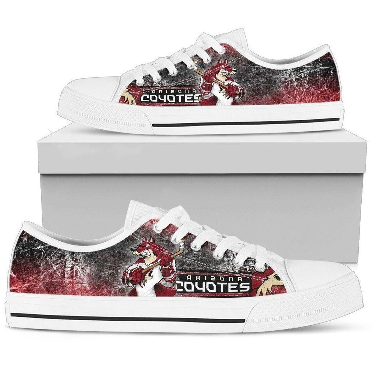 Arizona-Coyotes-NHL-Hockey-2-Low-Top-Sneakers-Low-Top-Shoes Arizona Coyotes NHL Hockey 2 Low Top Sneakers Low Top Shoes