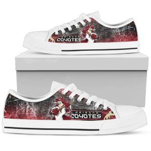 Arizona Coyotes NHL Hockey 2 Low Top Sneakers Low Top Shoes LT0643