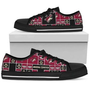 Arizona Coyotes NHL Hockey 4 Low Top Sneakers Low Top Shoes LT0780