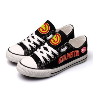 Atlanta Hawks NBA Basketball 2 Gift For Fans Low Top Custom Canvas Shoes LT0451