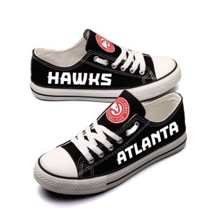 Atlanta Hawks NBA Basketball 3 Gift For Fans Low Top Custom Canvas Shoes LT0131