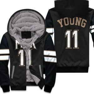 Atlanta Hawks Trae Young 11 Mlk Nba Black Inspired Style Unisex Fleece Hoodie