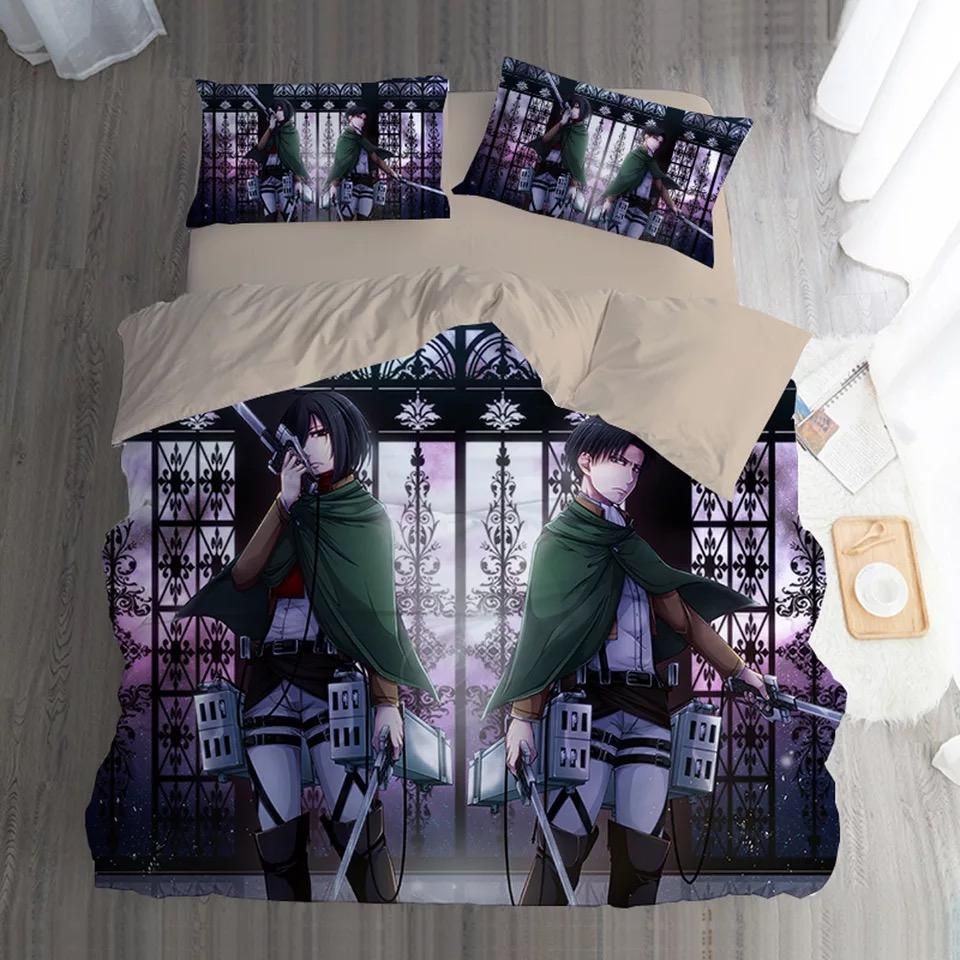 Attack-on-Titan-11-Duvet-Cover-Pillowcase-Bedding-Set-Home-Bedroom-Decor Attack on Titan #11 Duvet Cover Pillowcase Bedding Set Home Bedroom Decor
