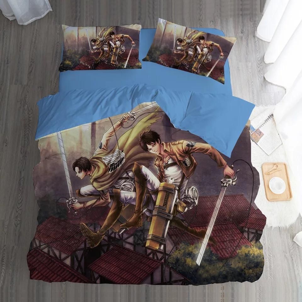 Attack-on-Titan-3-Duvet-Cover-Pillowcase-Bedding-Set-Home-Bedroom-Decor Attack on Titan #3 Duvet Cover Pillowcase Bedding Set Home Bedroom Decor
