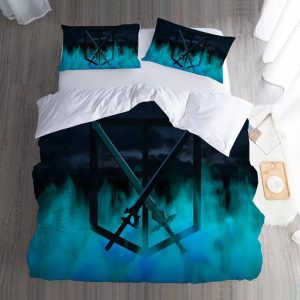 Attack on Titan #7 Duvet Cover Pillowcase Bedding Set Home Bedroom Decor BS0589