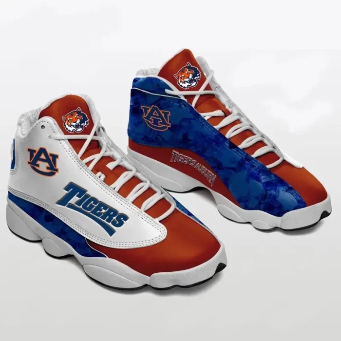 Auburn Tigers Air Jordan 13 Custom Sneakers-Jordan 13 Team Sneakers