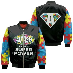 Autism Support Superhero Bomber Jacket BBJ1195