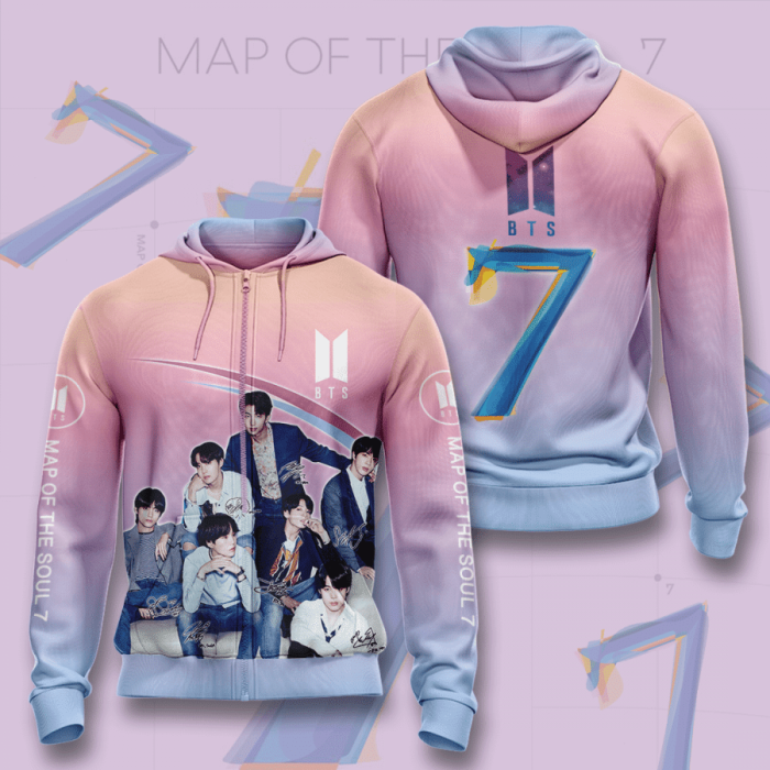 BTS WE ARE BACK Zip Hoodie Army Gifts