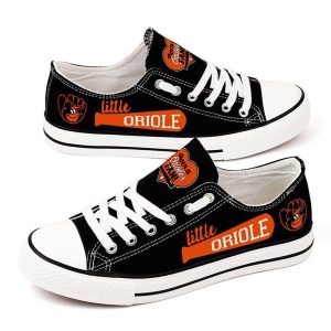 Baltimore Orioles MLB Baseball 2 Gift For Fans Low Top Custom Canvas Shoes LT0556