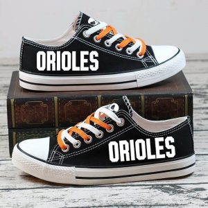Baltimore Orioles MLB Baseball 3 Gift For Fans Low Top Custom Canvas Shoes LT0128