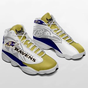 Baltimore Ravens Football Jordan 13 Shoes - Ravens JD13 Sneakers JD130076