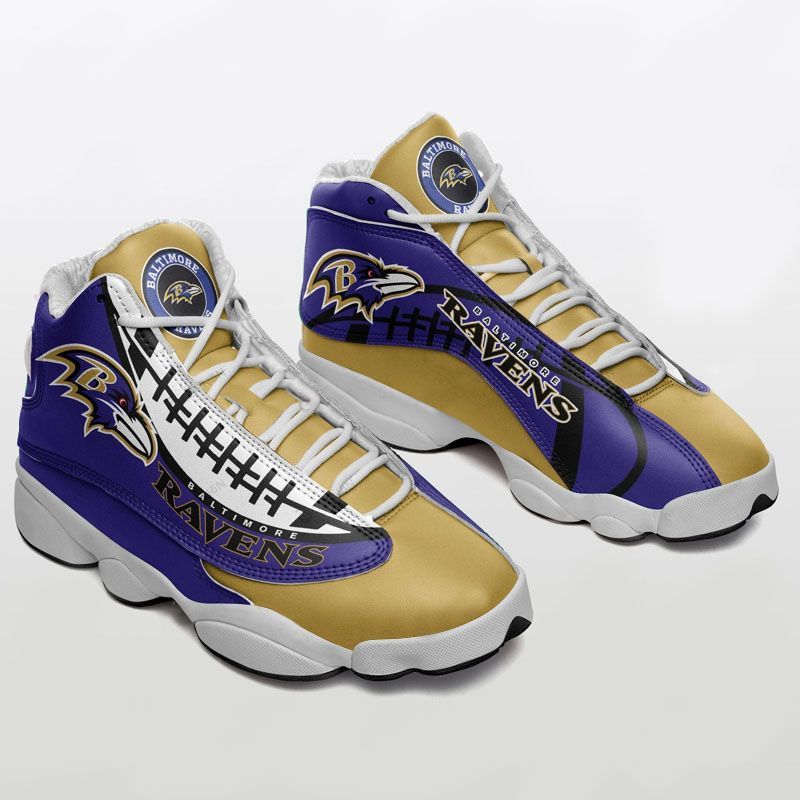 Baltimore-Ravens-Jordan-13-Shoes-JD13-Sneaker Baltimore Ravens Jordan 13 Shoes - JD13 Sneaker