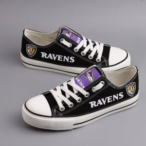 Baltimore Ravens NFL Football  4 Gift For Fans Low Top Custom Canvas Shoes LT0164