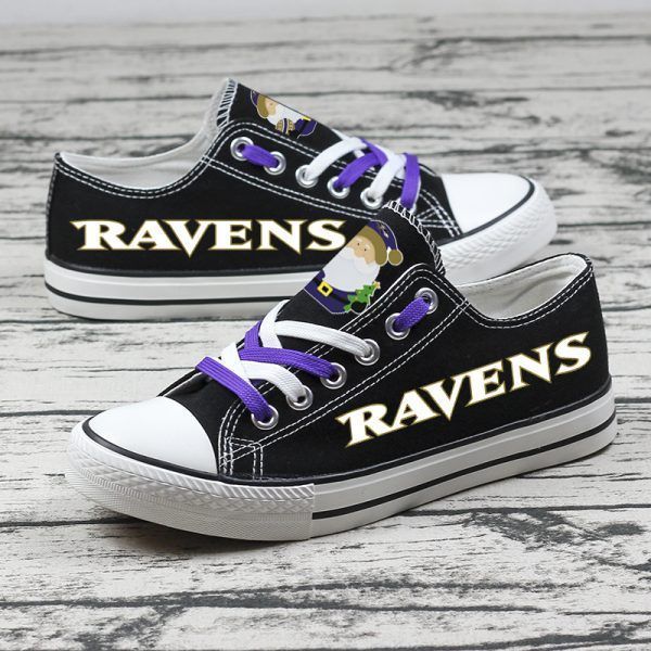 Baltimore-Ravens-NFL-Football-5-Gift-For-Fans-Low-Top-Custom-Canvas-Shoes Baltimore Ravens NFL Football 5 Gift For Fans Low Top Custom Canvas Shoes