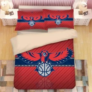 Basketball Atlanta Hawks Basketball #4 Duvet Cover Pillowcase Bedding Set Home Decor