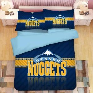 Basketball Denver Nuggets Basketball #24 Duvet Cover Pillowcase Bedding Set Home Bedroom Decor BS0263