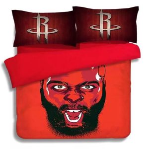 Basketball Houston Rockets James Harden 13 Basketball #3 Duvet Cover Pillowcase Bedding Set Home Bedroom Decor BS1737