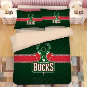 Basketball Milwaukee Bucks Basketball #5 Duvet Cover Pillowcase Bedding Set Home Decor BS3734