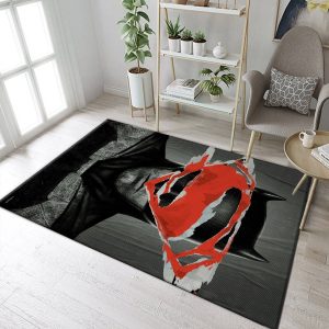 Batman Vs Superman Area Rug For Christmas Living Room And Bedroom Rug Home Decor Floor Decor