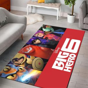 Baymax Big Hero 6 Disney Movies Area Rugs Living Room Carpet Floor Decor