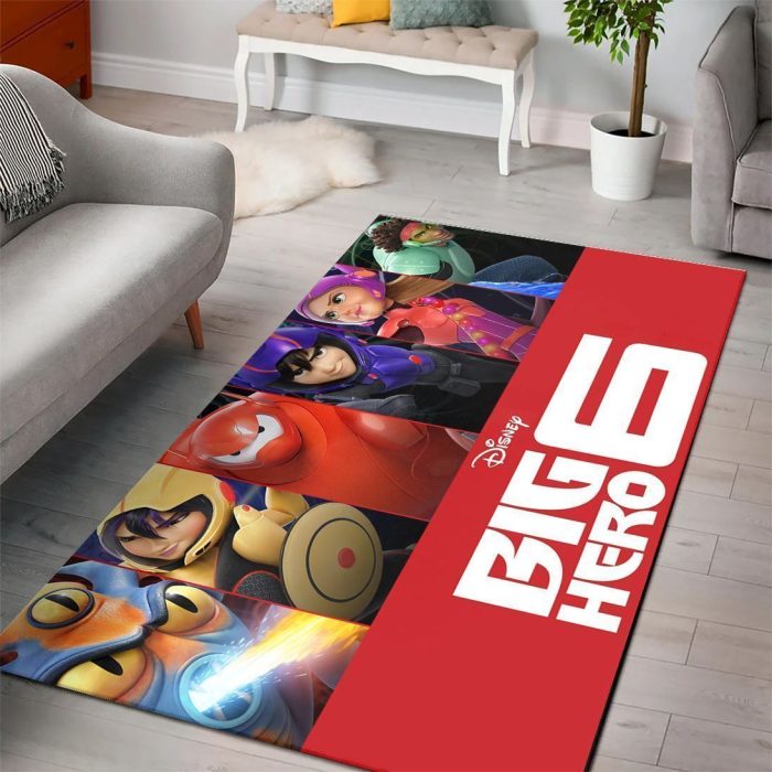 Baymax Big Hero 6 Disney Movies Area Rugs Living Room Carpet Floor Decor