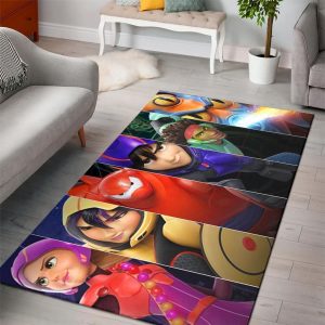 Baymax Big Hero 6 Disney Movies Area Rugs Living Room Carpet Floor Decor