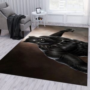 Black Panther Movie Area Rug Bedroom Rug Home Decor Floor Decor R0015