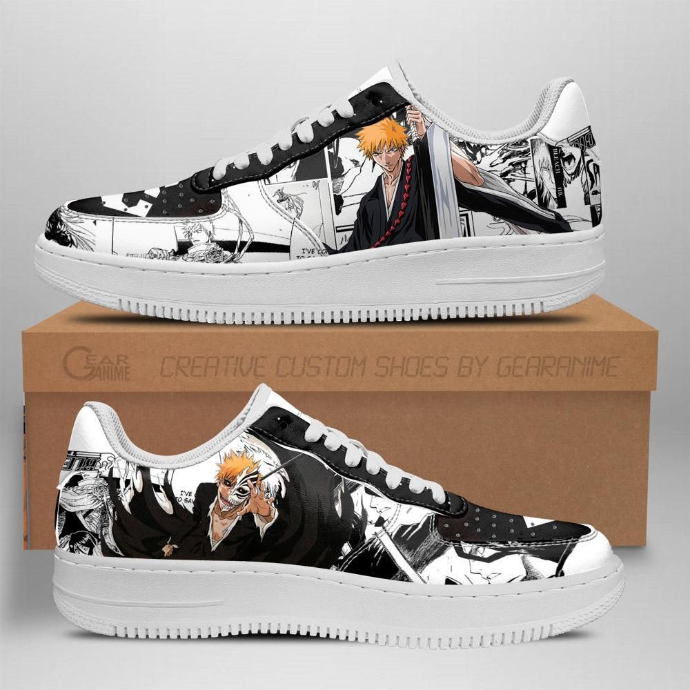 Bleach Ichigo Air Nike Air Force Shoes Unique Bleach Anime