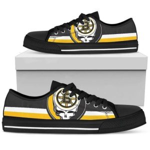 Boston Bruins NHL Hockey 4 Low Top Sneakers Low Top Shoes