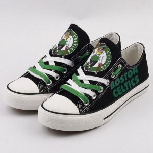 Boston Celtics NBA Basketball 2 Gift For Fans Low Top Custom Canvas Shoes