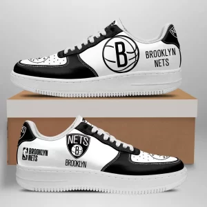 Brooklyn Nets Nike Air Force Shoes Unique Football Custom Sneakers AF1141