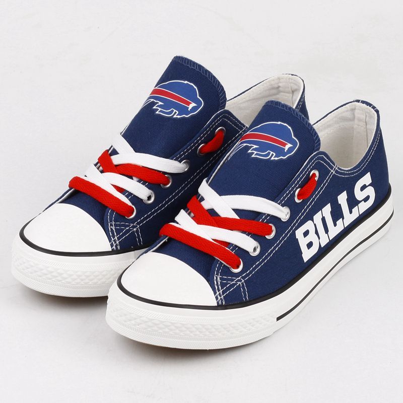 Buffalo-Bills-NFL-Football-4-Gift-For-Fans-Low-Top-Custom-Canvas-Shoes Buffalo Bills NFL Football 4 Gift For Fans Low Top Custom Canvas Shoes
