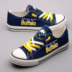 Buffalo Sabres NHL Hockey Let's Go Buffalo Gift For Fans Low Top Custom Canvas Shoes LT0827