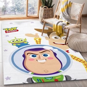 Buzz Lightyear And Woody Toy Story Disney Movies Area Rugs Living Room Carpet Floor Decor R0356