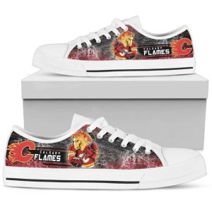 Calgary Flames NHL Hockey 5 Low Top Sneakers Low Top Shoes LT0018
