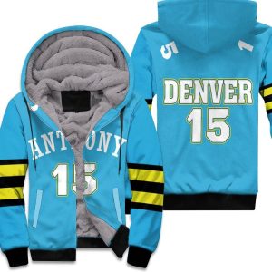 Carmelo Anthony Denver Nuggets 2003-04 Hardwood Classics Light Blue Unisex Fleece Hoodie